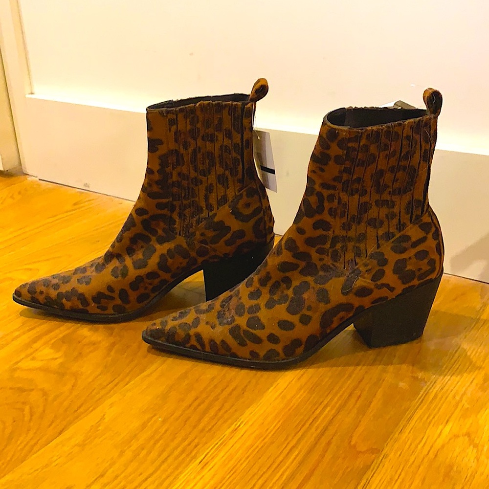 Leopard Print Booties